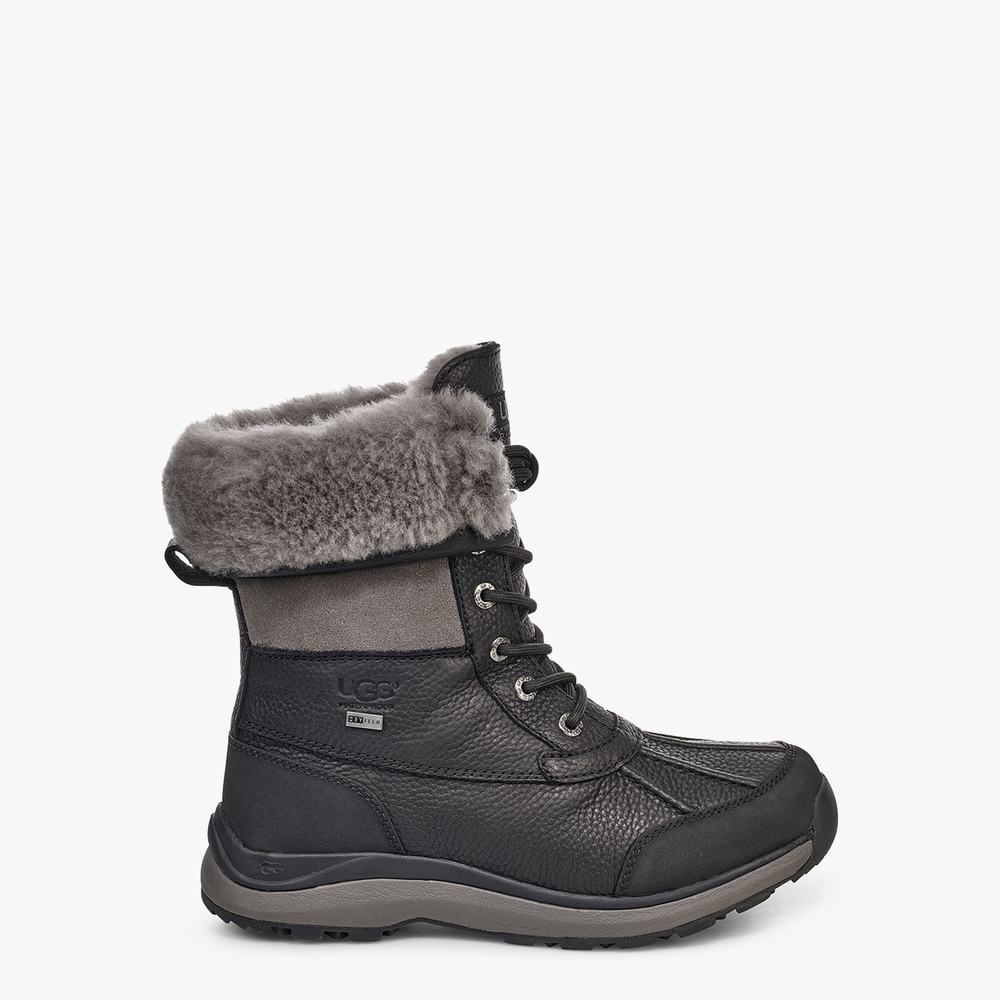 Bottes Classic UGG Adirondack Boot III Femme Noir Soldes 659NQRBI